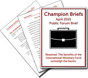 April Public Forum Brief