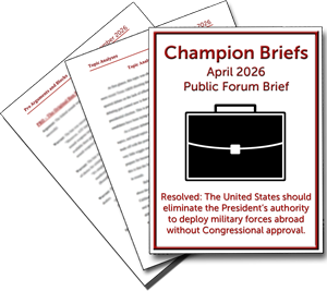 April Public Forum Brief