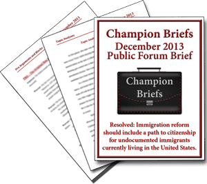 December Public Forum Brief