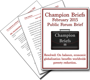 February 2015 Public Forum Brief