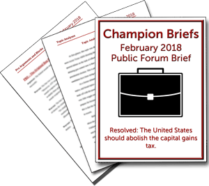 February Public Forum Brief
