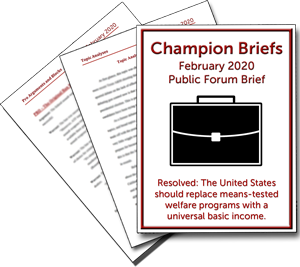 February Public Forum Brief