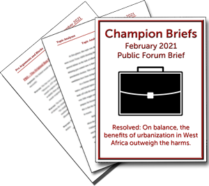 February Public Forum Brief