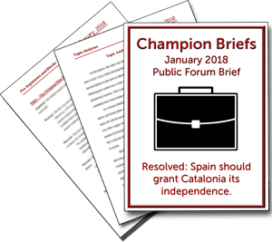 January Public Forum Brief