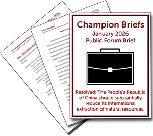 January Public Forum Brief