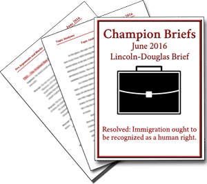 June/NSDA LD Brief