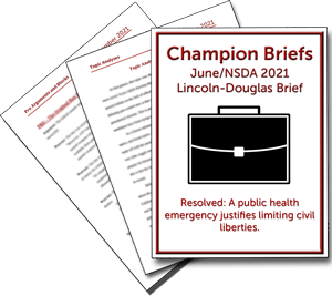 June Lincoln-Douglas Brief