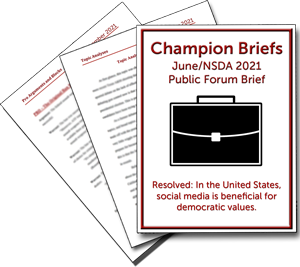 June Public Forum Brief