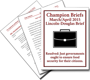 Mar/Apr Lincoln-Douglas Brief