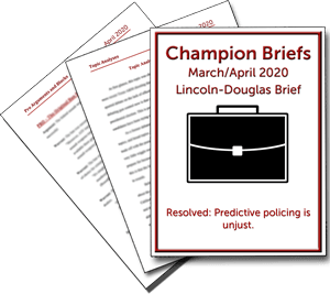 March/April Lincoln-Douglas Brief