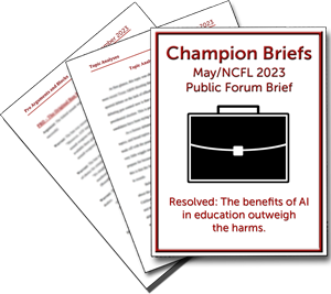 May/NCFL Public Forum Brief