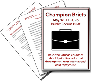 May/NCFL Public Forum Brief