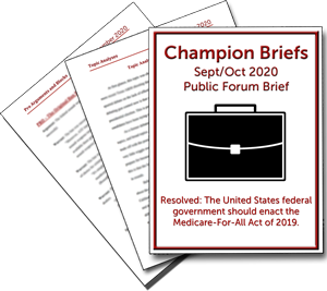Sept/Oct Public Forum Brief