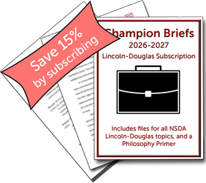 2026-2027 Lincoln-Douglas Subscription