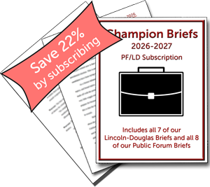2026-2027 PF/LD Subscription